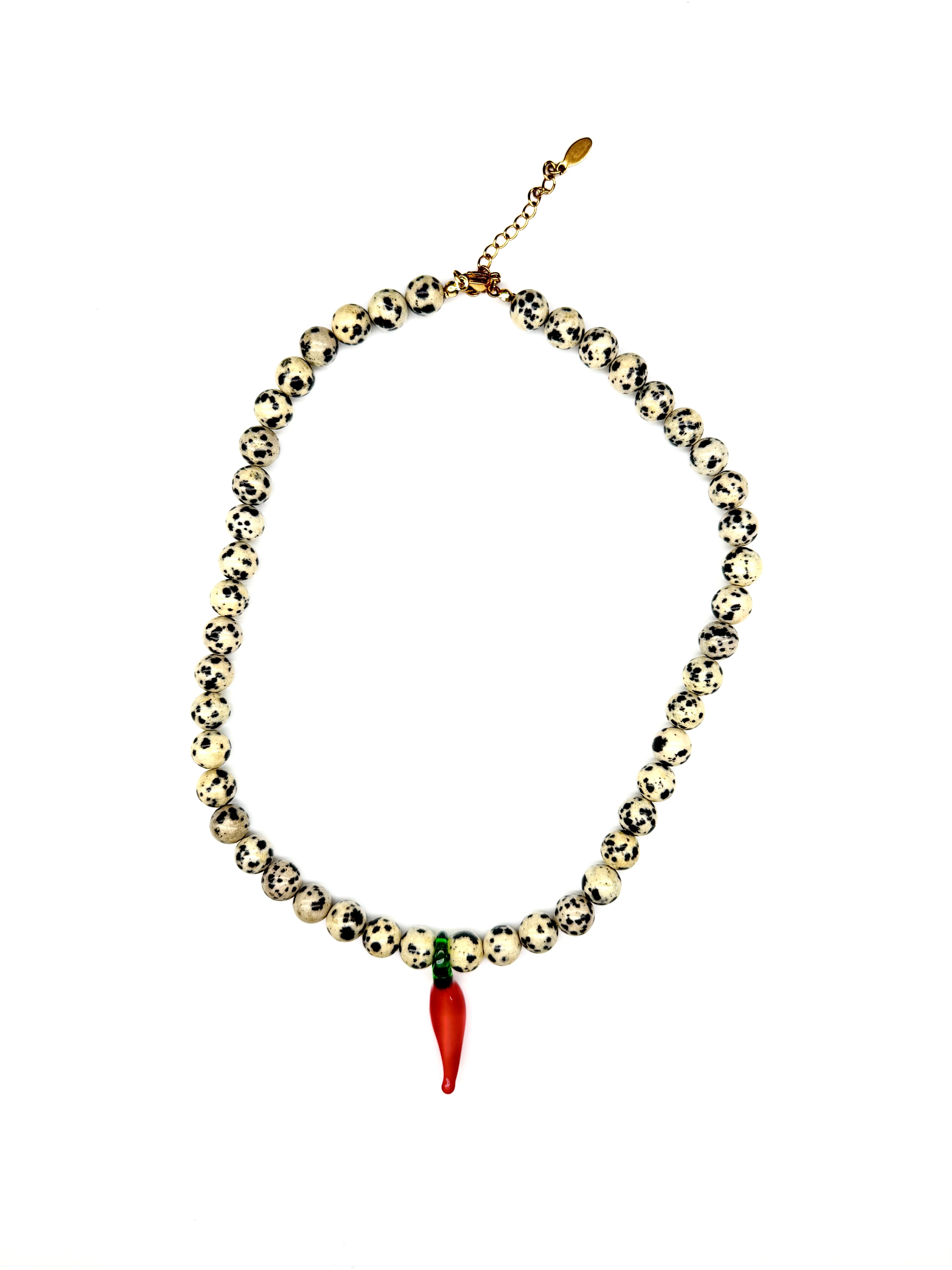 Handmade Chilly Speckles Necklace – Travel inspired jewelry by TravelTrove