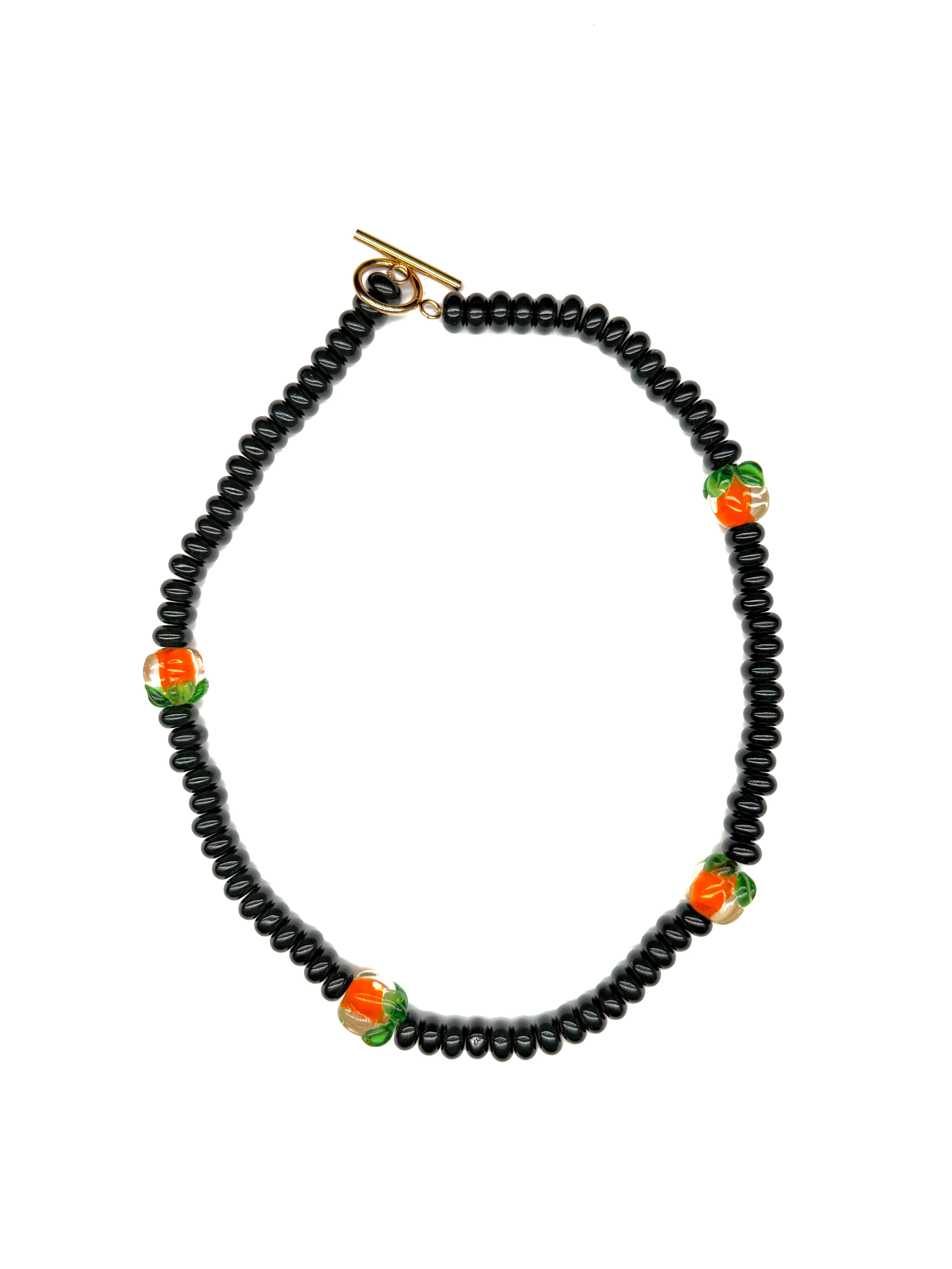 Handmade Orange Necklace – Travel inspired jewelry by TravelTrove