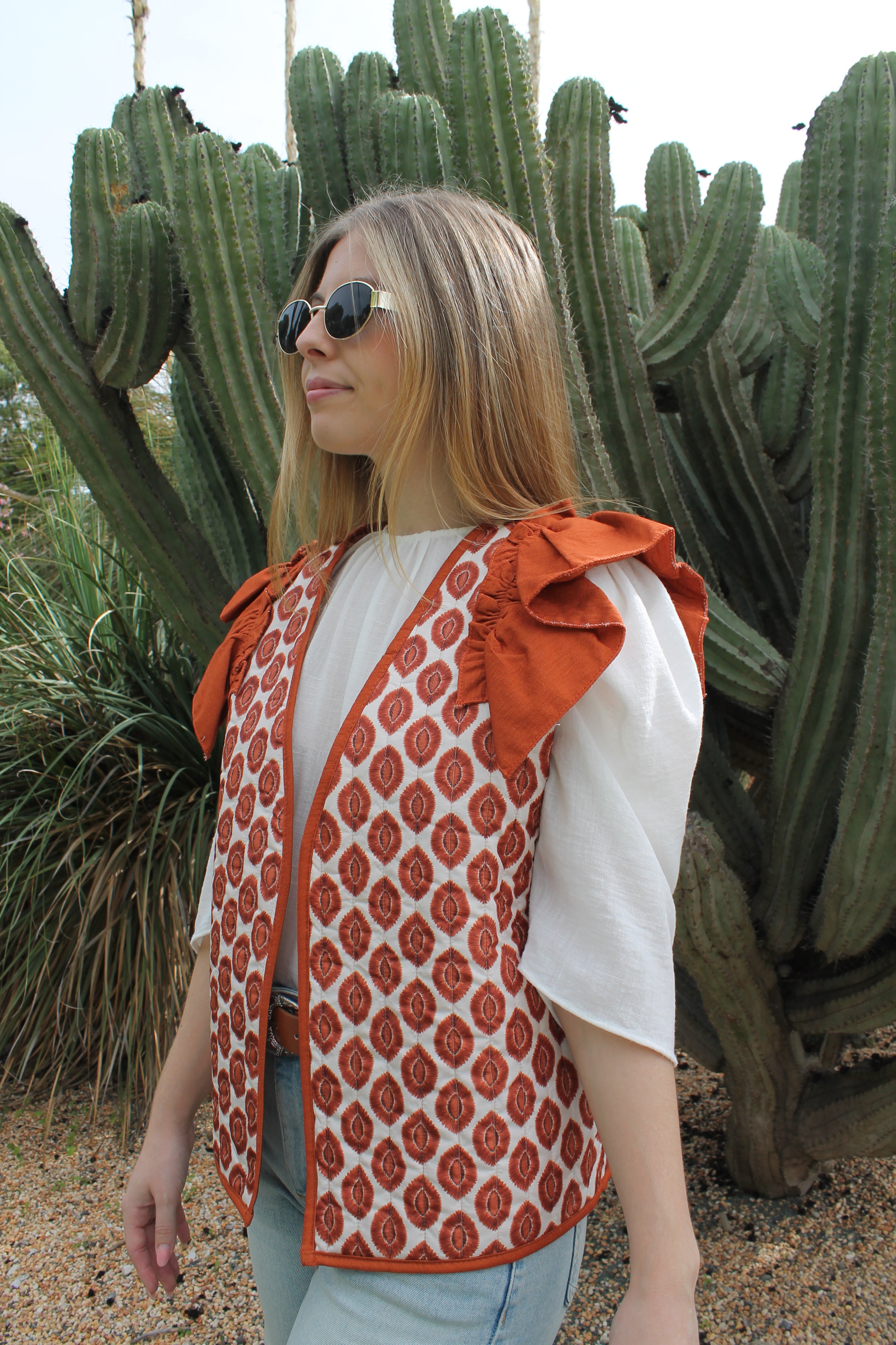 Camelia Vest Orange