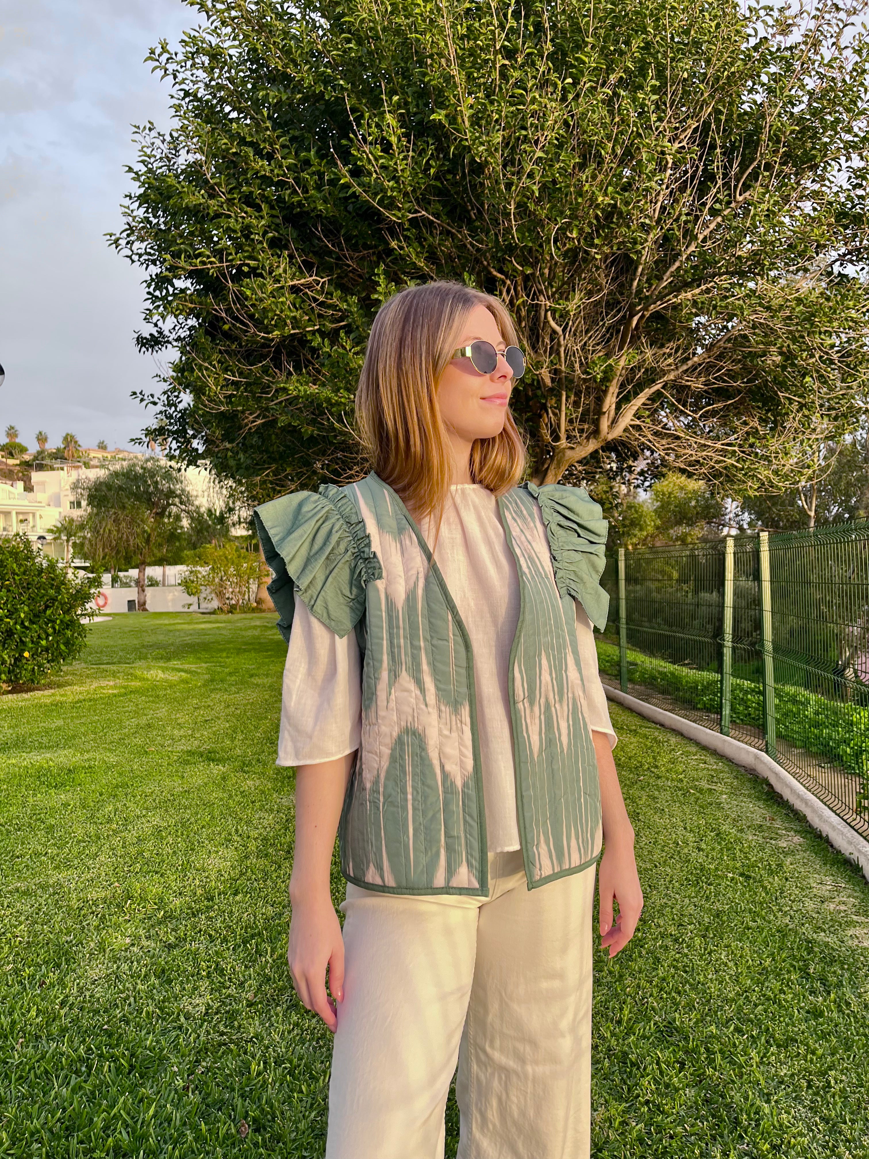 Camelia Vest Turquoise